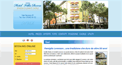 Desktop Screenshot of hotelvillaromacaorle.com