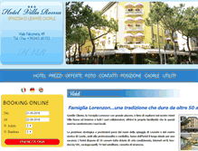 Tablet Screenshot of hotelvillaromacaorle.com
